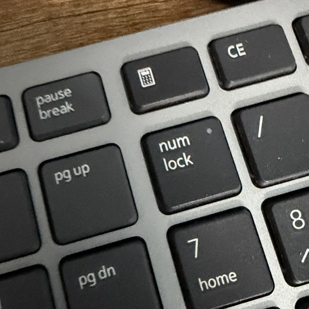 Sleek Black and Silver Laptop Keyboard